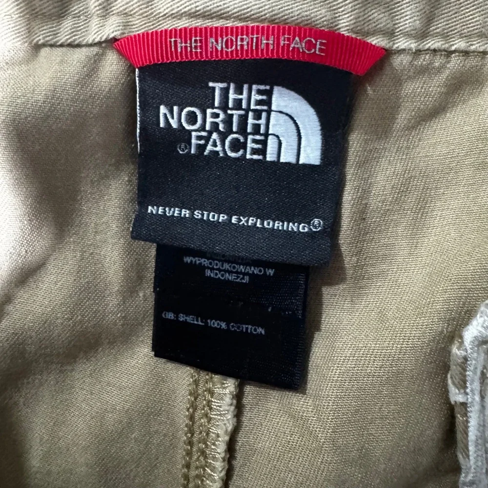 The North Face Mens Tekware Chino Shorts Khaki Tan Cotton Size 36 Long